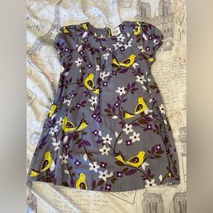 Mini Boden 3-4Y yellow bird dress